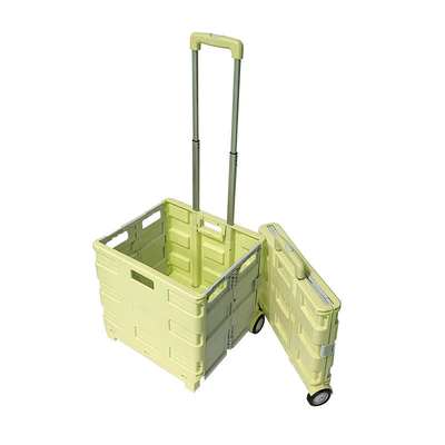 Big Sale New Design Style Korea Popular Market Folding Plastic Collapsible Shopping Cart