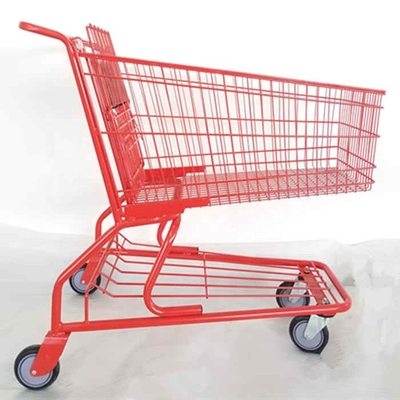 Durable American Style Trolley Cart Convenience Metal Shopping Trolley Cheap